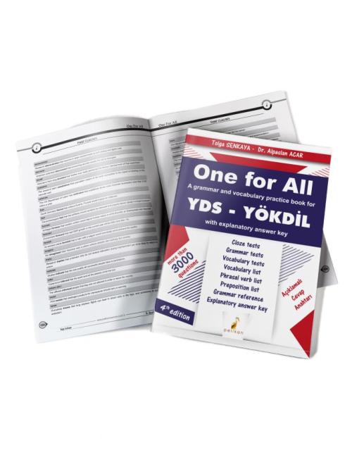 One For All A Grammar and Vocabulary Practice Book For YDS - kitap Tol