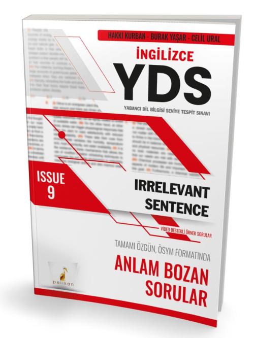 YDS İngilizce Irrelevant Sentence Issue 9 - kitap Hakkı Kurban