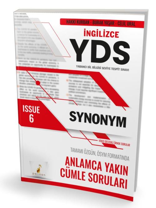 YDS İngilizce Synonym Issue 6 - kitap Hakkı Kurban